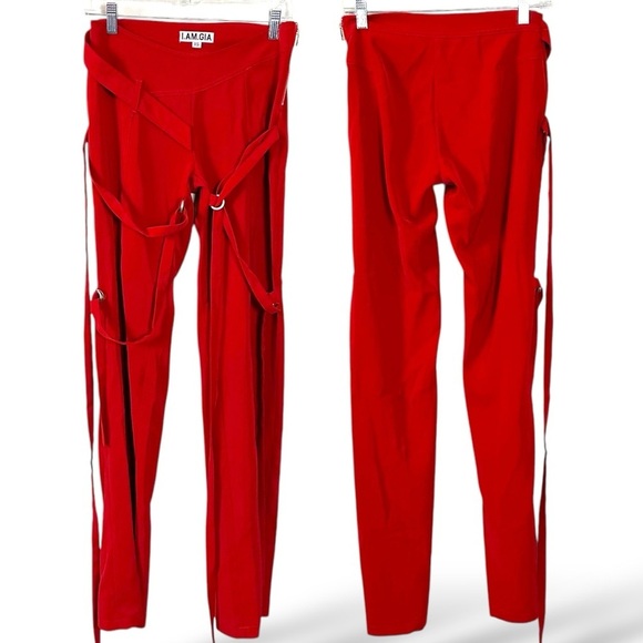 I.AM.GIA Synopsis Pant in Red Size XS Subversive Y2K Grunge Revolve - Picture 6 of 14